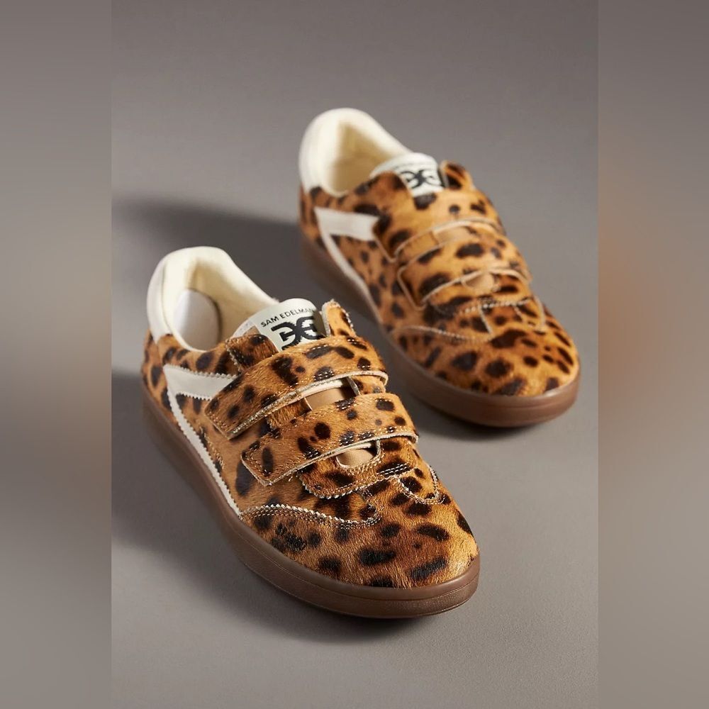 Sam Edelman x Free People Talia Leopard Print Sneakers Sz 8 - Picture 9 of 13